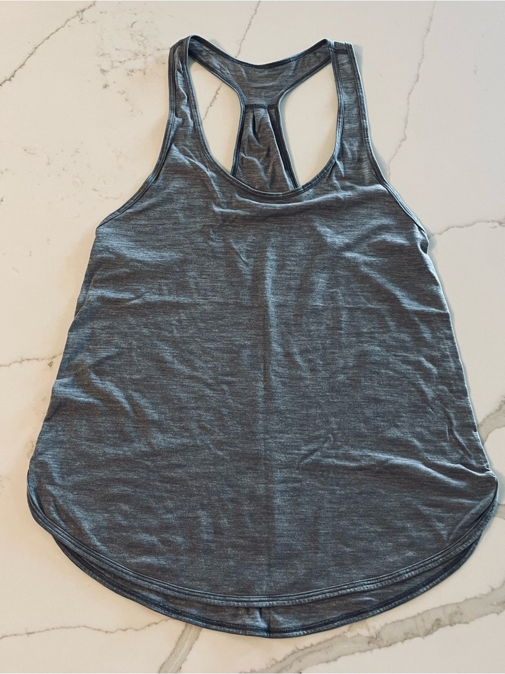 lululemon athletica Heathered Charcoal Racerback Tank